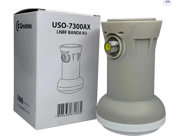 Lnbf Ku Simples Universal Para Antena 60 75 E 90 Cm Banda Ku
